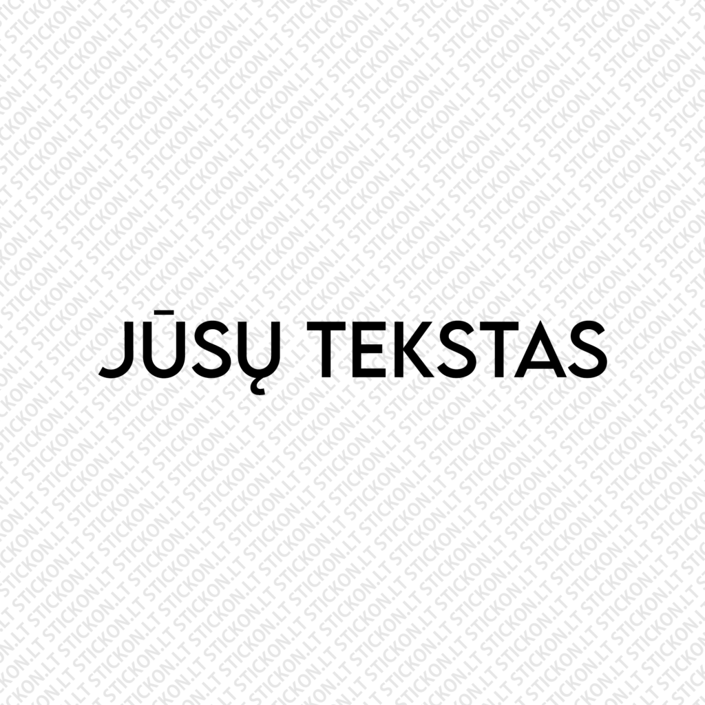 Lipdukas su jūsų tekstu